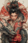 Preview: Diamond Painting Geisha & Drachen